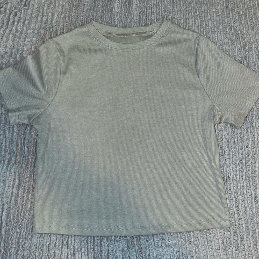 Sage green top